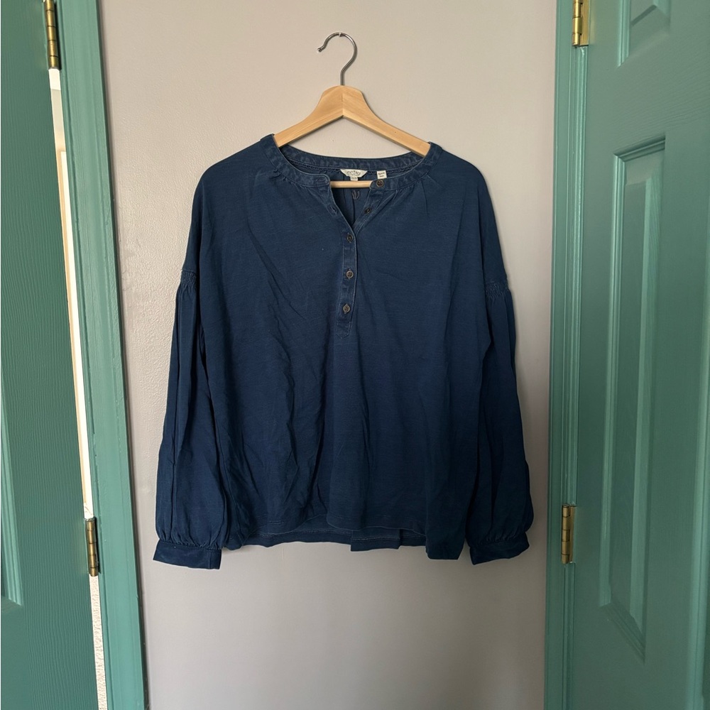 Fatface Indigo Puff Sleeve Tees